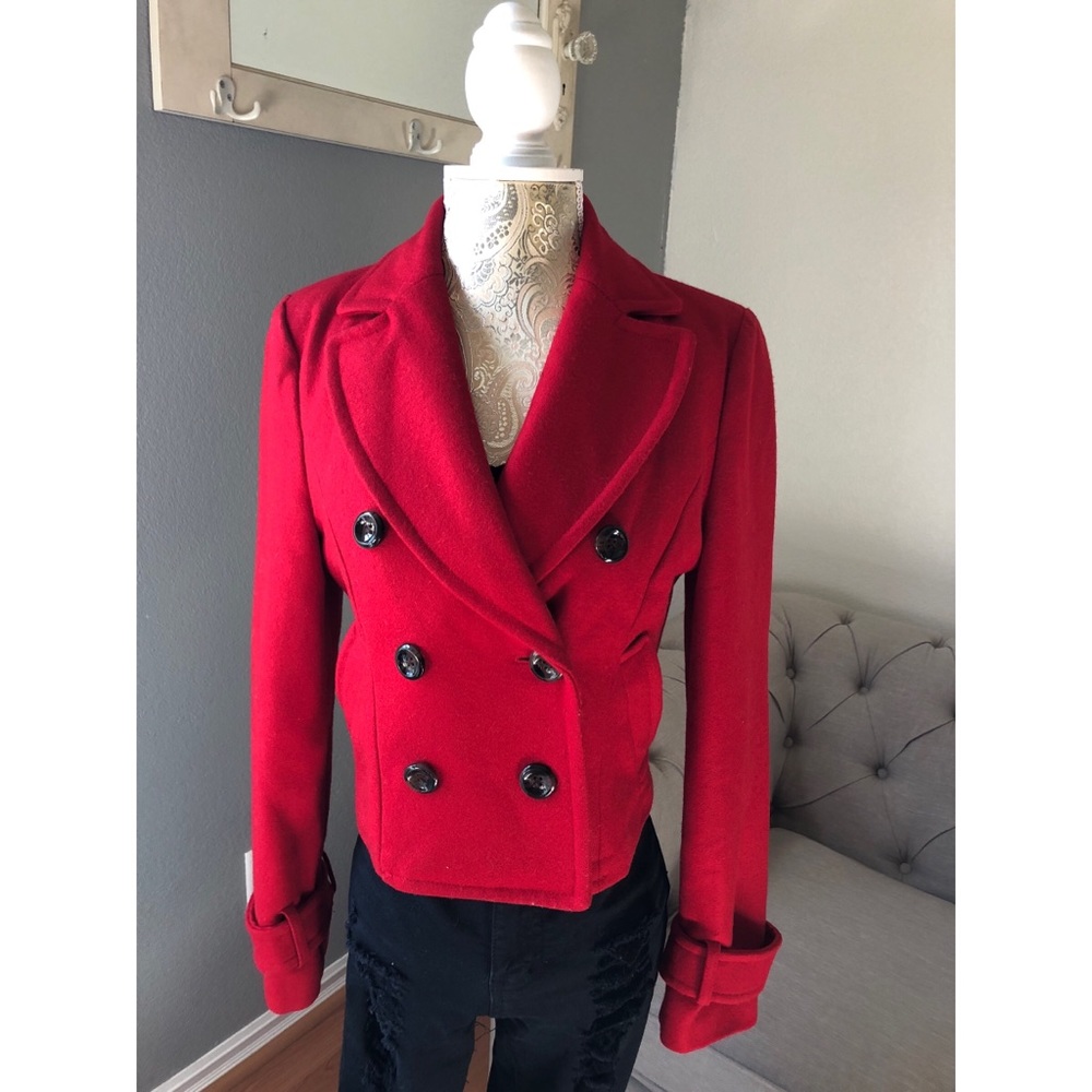 Red Pea Coat